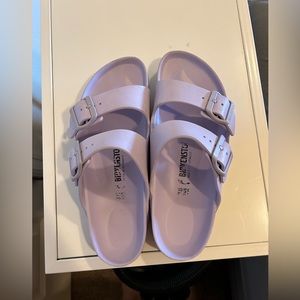Purple Rubber Birkenstocks - Size 38